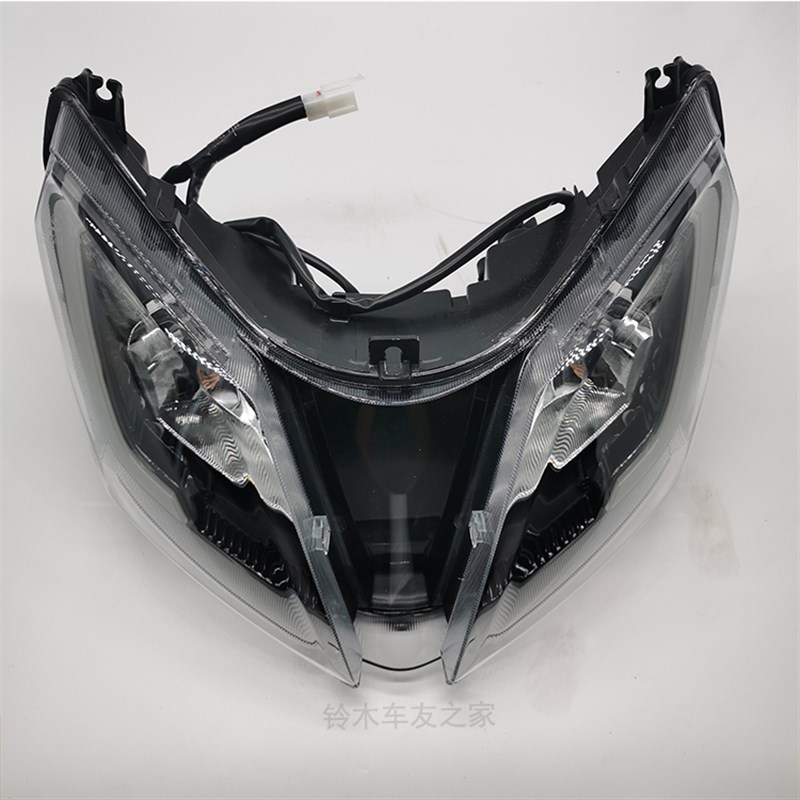 轻骑铃木UY125T踏板摩托车前大B灯总成前照灯头灯行车灯大灯玻璃 - 图2