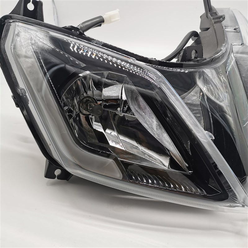 轻骑铃木UY125T踏板摩托车前大B灯总成前照灯头灯行车灯大灯玻璃 - 图1