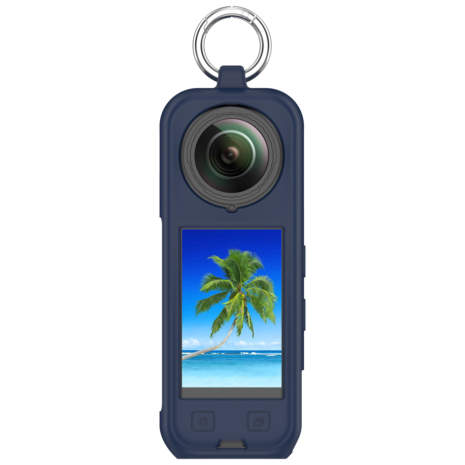 适用于Insta360 X5全景运动相机保护套影石X4液态硅胶保护壳智能运动镜头防摔防刮外壳配件便携收纳 - 图3