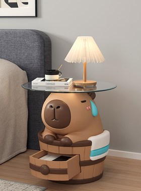 卡皮巴拉大型落地摆件q家居客厅电视柜沙发旁装饰茶几乔迁新居礼