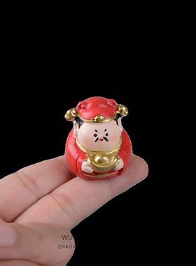 迷你小财神赵公明关羽关公可爱桌面屏F幕摆件汽车车载饰品送礼朋