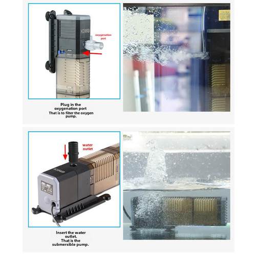 森森鱼缸过滤器增氧潜水泵水族箱静音抽水泵CHJ系列微型打氧水泵 - 图0