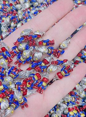 爆款一手货源925纯银奥特曼款吊坠儿童卡通吊坠女款银饰品礼物