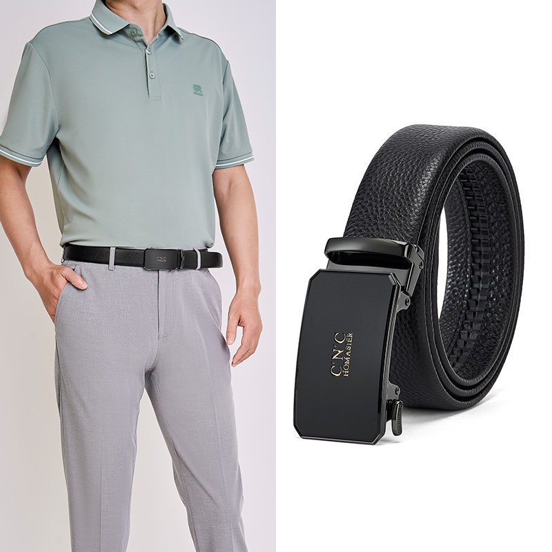 C'N'C·HOMASIER男士礼物真皮自动扣腰带商务休闲皮带裤腰带,淘宝优惠券,粉丝福利购,淘宝优惠卷