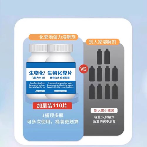 化粪池强力溶解片强力化粪剂旱厕卫生间养殖场除臭分解大便除臭液 - 图1