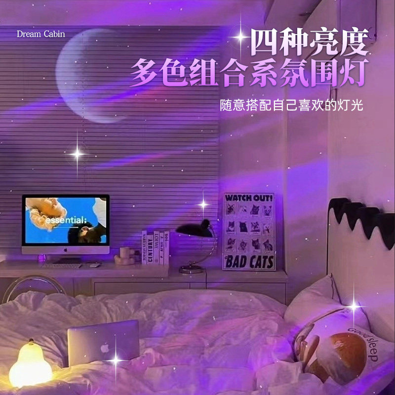 全火星空投影灯卧室北极光摆件浪漫氛围灯生日礼物蓝牙音响小夜灯,淘宝优惠券,粉丝福利购,淘宝优惠卷