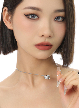VOYAGE气质小蛮腰吊坠项链女款钛钢高级感锁骨链轻奢小众配饰链子