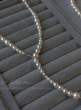 倪妮同款施家珍珠项链女轻奢高级感叠戴锁骨链气质长款毛衣链颈链