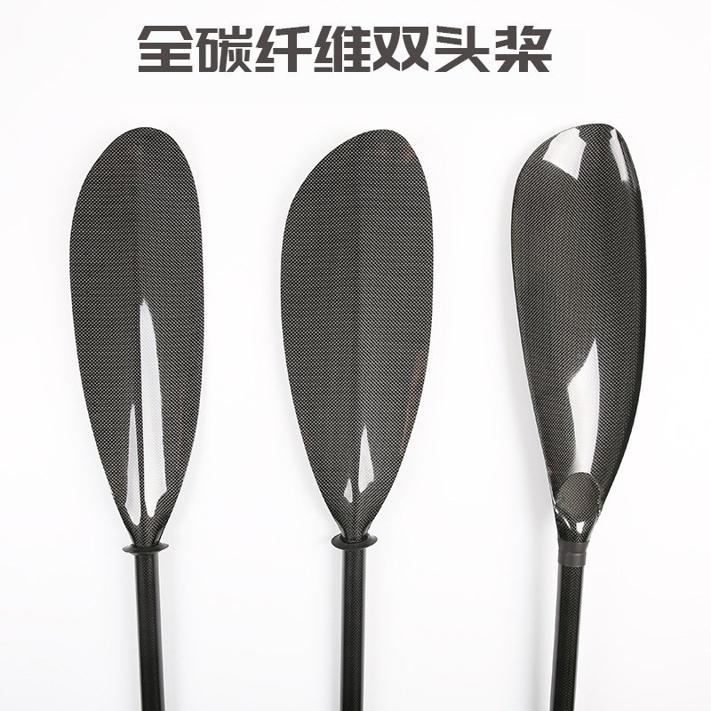 皮划艇碳纤维船桨划桨全碳桨皮划艇桨白水桨双头桨送桨包竞速船桨 - 图0