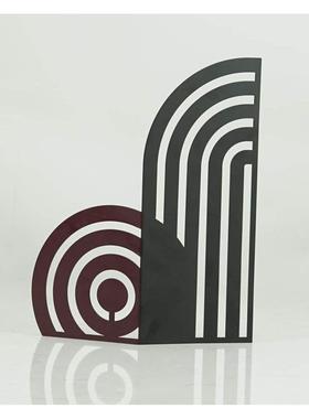 新中式极简金属几何屏风摆件桌面摆件客厅装饰品