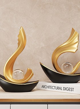 风生水起一帆风顺帆船摆件轻奢高档D客厅酒柜电视柜工艺品新家装