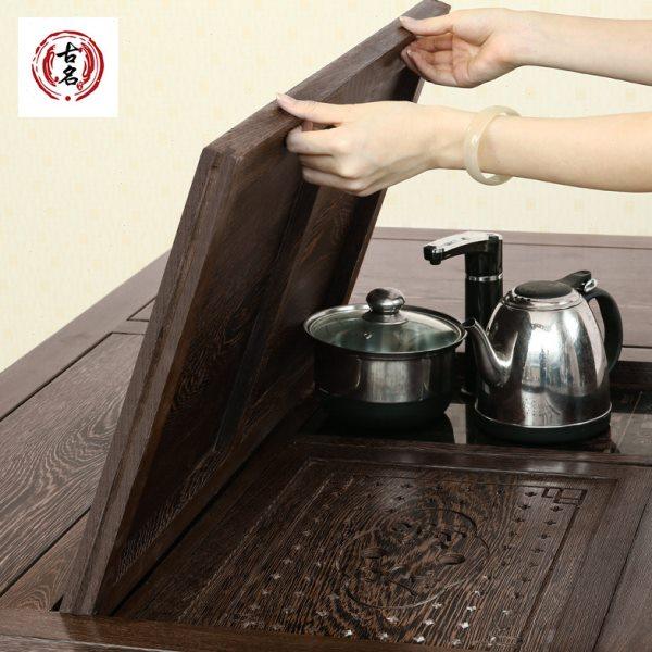 红木家具鸡翅木茶台中式原木红木茶桌椅组合实木泡茶桌仿古茶几,淘宝优惠券,粉丝福利购,淘宝优惠卷