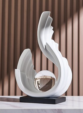 风生水起艺术摆件高档轻奢客厅酒柜电视柜玄关软装饰品高级感小众