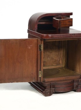 民国床头柜实木j收藏老家具海派中古款式老式里弄实用床具怀旧复