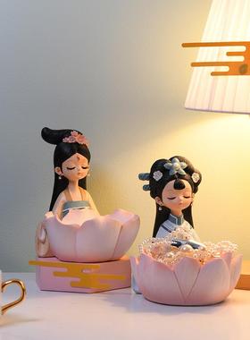 新中国风国风古风饰品创意家居饰品客厅入口钥匙储物乔迁礼物