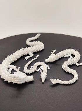 BJD迷你中国龙微缩景观鱼缸造景摆件假山沙盘水族箱装饰d打印