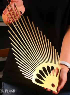 刺身摆盘海鲜姿造 铁艺背景盘摆件 酒店日料冷菜点缀冰雕装饰