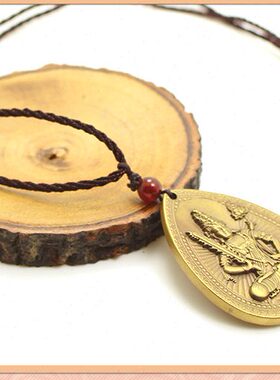 玄众阁 十二生肖守护神属牛本命佛 铜虚空藏菩萨属虎吊坠