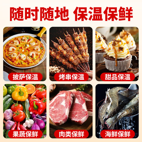 保温袋外卖专用铝箔冬季加厚商用食品防冻保暖1000个披萨打包袋 - 图1