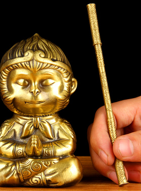 小款铜齐天大圣摆件 铜孙悟空摆件