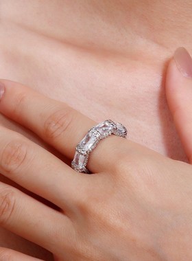 欧美复古黑玛瑙镶k钻戒指女轻奢小众设计高级感时尚个性宝石食指