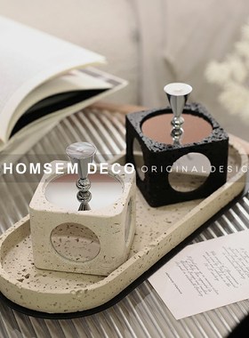 现代家居香氛摆件样板间s售楼处会客厅莱丽尔洞石扩香器氛围感软