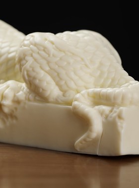 东方泥土吸水兽玉黄陶瓷装饰摆件办公室桌面开业乔迁送礼高档礼品