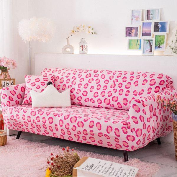 沙发套罩全包弹力垫防滑靠背盖布少女粉豹纹沙发笠防尘保护套简约,淘宝优惠券,粉丝福利购,淘宝优惠卷