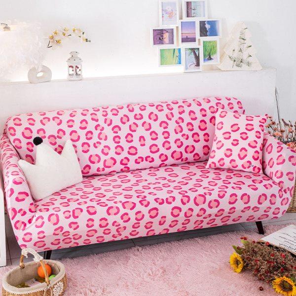 沙发套罩全包弹力垫防滑靠背盖布少女粉豹纹沙发笠防尘保护套简约,淘宝优惠券,粉丝福利购,淘宝优惠卷