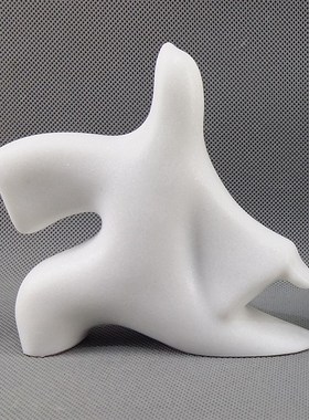 现代新中式禅意家居树脂玄关白色太极人物M摆件工艺品软装饰品摆