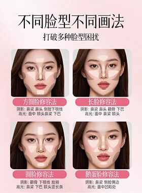 四色修容盘高光修容一体综合盘