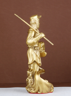 开运纯铜猴子摆件齐天大圣踏云孙悟空 斗战胜佛神像家居工艺品