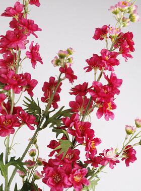 新3叉飞燕草仿真飞燕草紫罗兰风信子花婚庆酒店家居软装仿真花