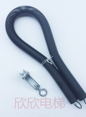 电梯门弹簧/富菱厅门弹簧650MM/弹簧/厅门拉簧带滑轮/货梯自闭器