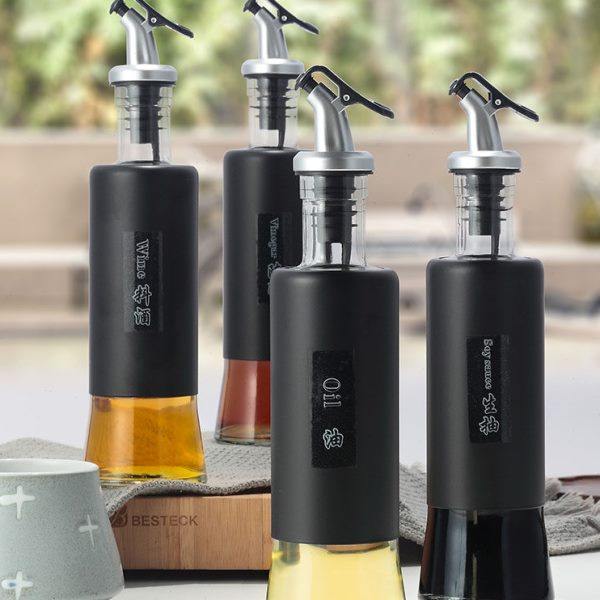 不锈钢玻璃调味罐防漏醋壶酱油瓶料酒瓶香油瓶家用商用酒店调味瓶,淘宝优惠券,粉丝福利购,淘宝优惠卷
