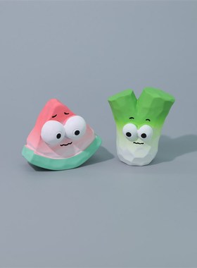 2024新款汽车摆件蔬果摆件女z创意潮流车载中控摆饰家具桌面装饰