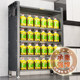Household kitchen rack floor-standing multi-layer storage cabinet multi-functional dust-proof carbon steel tableware storage cabinet sideboard
