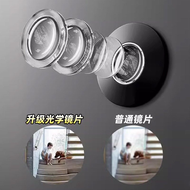 防盗门高清猫眼门镜通用堵孔二合一门铃家用猫眼摄像头监控防盗器 - 图1