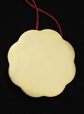 铜准提镜摆件纯铜梅花护心镜家居客E厅公司中式挂件菩提镜黄铜镜