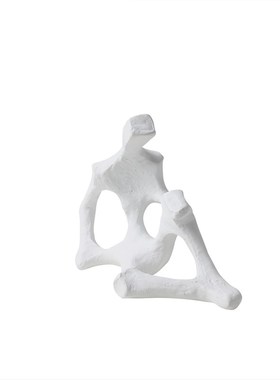 现代简约抽象坐姿人物艺术摆件样板房间I办公室客厅书房桌面软装