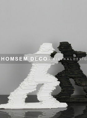 现代北欧软装饰品追风者人物摆件交响饰品家居客T厅书房卧室装饰