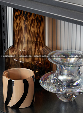 Koket蔻可 现代p样板间高级感轻奢书柜书架桌面装饰品摆件