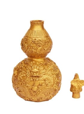纯铜龙纹葫芦饰品大型开放式葫芦C入口装饰客厅卧室桌面办公室展