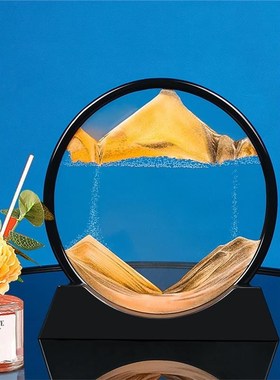 创意沙漏摆件家居客厅卧室流沙画酒柜电视柜办公室桌面玄关装厂家