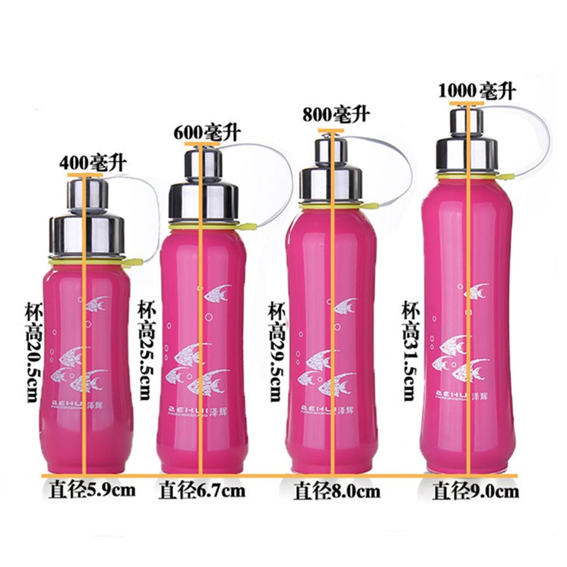 户外大容量不锈刚保温保冷杯儿童防漏水杯子学生便携水壶1000ml - 图2