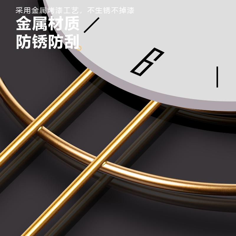 挂钟客厅家用时尚钟表2022简约现代餐厅装饰挂画网红创意时钟挂墙 - 图2