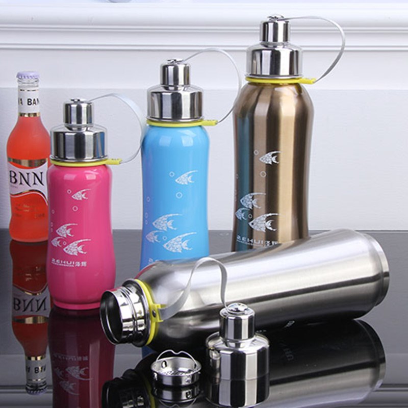 户外大容量不锈刚保温保冷杯儿童防漏水杯子学生便携水壶1000ml - 图0