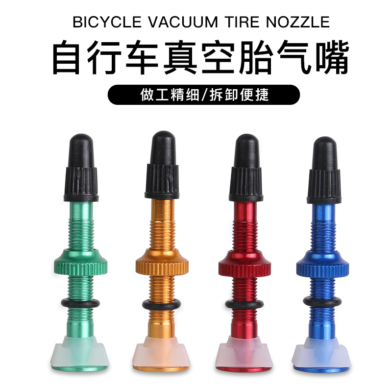 管胎法嘴真空胎通用气嘴自行车真空胎48mmN法式真空汽嘴气门芯工 - 图0
