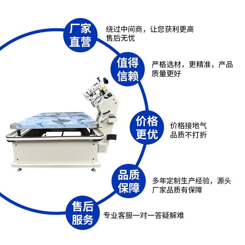 佛山厂家直供半自动床垫围边机机械设备 WB-2DF 300U锁边机缝纫机,淘宝优惠券,粉丝福利购,淘宝优惠卷
