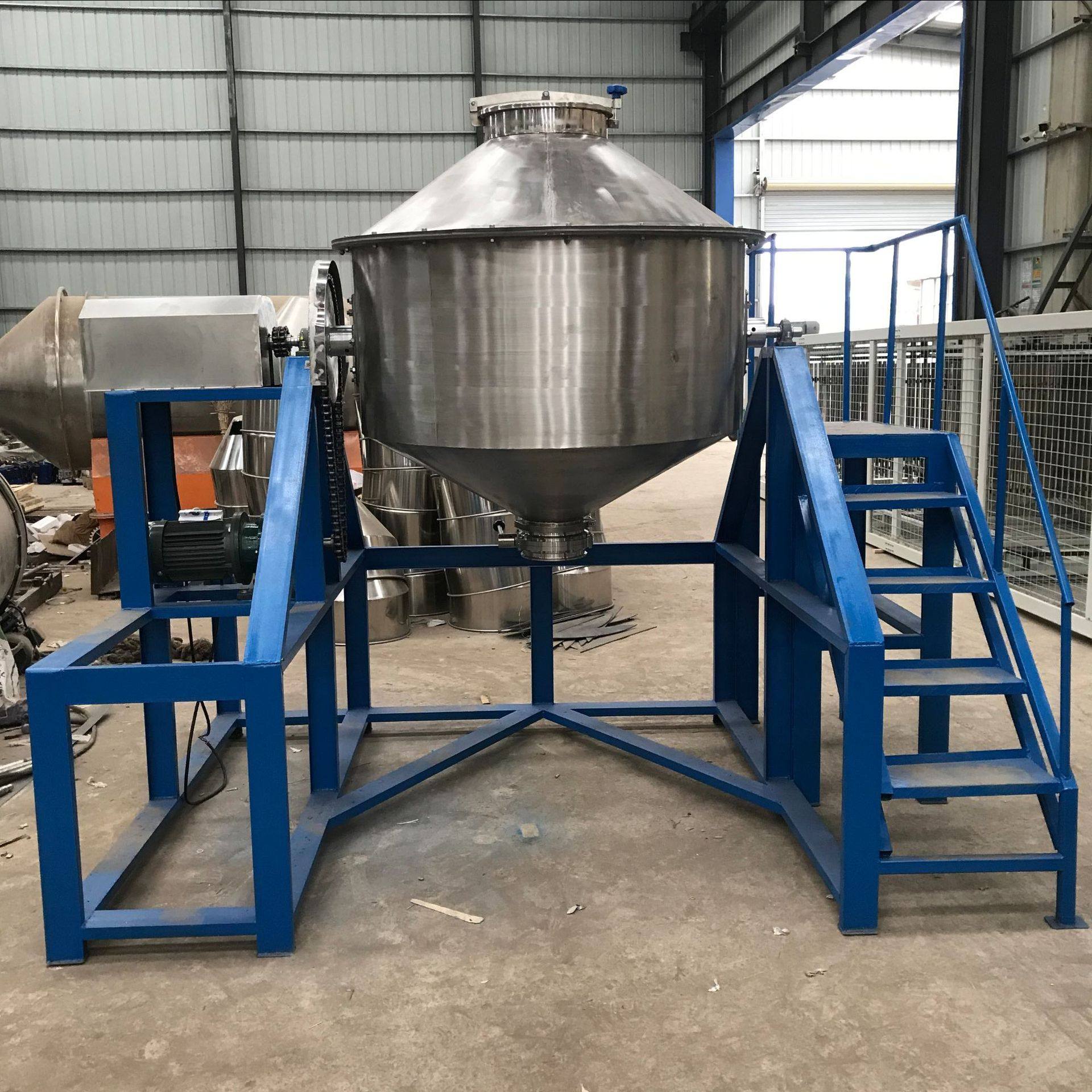 500公斤密闭式旋转鼓式搅拌机食品调料奶粉混合机化工粉末混料机,淘宝优惠券,粉丝福利购,淘宝优惠卷